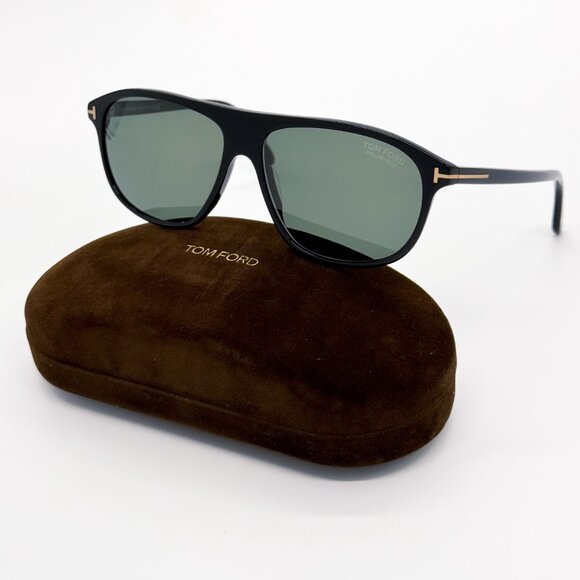 NEW TOM FORD PRESCOTT TF1027 01R POLARIZED MEN SUNGLASSES FT1027/S 01R - Picture 1 of 10